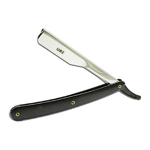 Professional Barber Straight Edge <b>Razor</b> for <b>Men</b> Black Stainless Steel Single Blade Shaving <b>Razor</b> Premium Quality Plastic Handle - Product Image 1