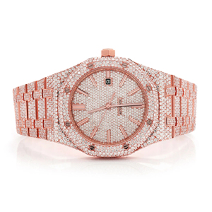 Montre-bracelet de haute qualité en acier inoxydable, quartz, diamant moissanite, édition limitée - Product Image 3