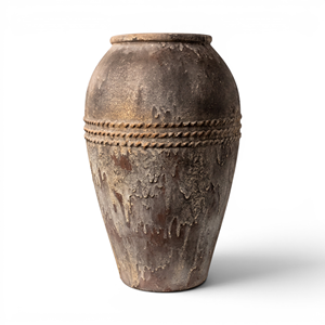 Glazed Ceramic Vintage <b>Tall</b> Flower Pot <b>Planter</b> Basket for Home Decor - Product Image 1
