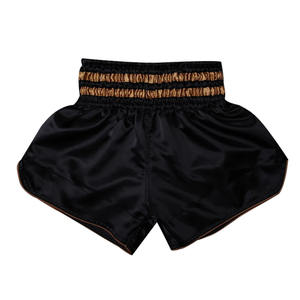 Custom 100% Polyester Double Layer Muay Thai Shorts High Quality Luxury Manufacturer Made Sublimated Men's Muay Thai Shorts - Product Image 1