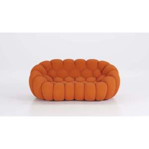 Sofá Chesterfield Curvo Cadmio Bubble 2 de 2.5 Plazas, de Una y Tres Plazas, con Tapicería de Tela y Relleno de Esponja para Apartamento - Product Image 1