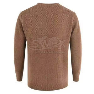 Suéter de Algodón para Hombre, Ligero, Informal, Cuello Redondo, Tejido de Punto, Manga Larga, Hecho en Pakistán - Product Image 5