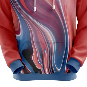 OEM Custom Men's Oversized <b>Plain</b> <b>Sweatshirts</b> with Hood Embossed DTG Print Pocket Winter Warm Cotton Streetwear Blank Hoodies - Product Image 6