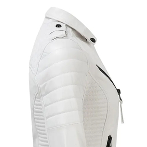 แจ็กเก็ตหนังแท้สำหรับผู้หญิงดีไซน์ภายนอกแจ็กเก็ตหนัง PU แบบพรีเมียมออกแบบได้ตามต้องการ - Product Image 5