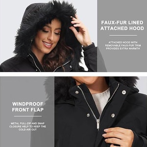 Nueva llegada logotipo personalizado nuevas mujeres invierno Parkas gruesas con capucha algodón Abrigos Mujer suelta mujeres Parkas - Product Image 5