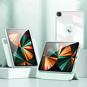 Cover per <span class=keywords><strong>iPad</strong></span> di design di fabbrica per <span class=keywords><strong>iPad</strong></span> 2021 cover posteriore trasparente 720 ruota smart cover magnetica con portamatite per <span class=keywords><strong>iPad</strong></span> Pro 11 2021 - Product Image 1