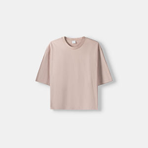 T-shirts en coton 100% coton 260 GSM à manches courtes pour hommes T-shirt boîte noire lourde et surdimensionnée Boxy Fit T-shirts vierges - Product Image 5