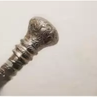 Bâton de marche en laiton vintage de luxe avec poignée sculptée antique randonnée et cadeau élégant pour les artistes âgés noël-hommes élégants