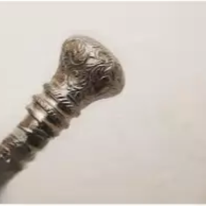 Bâton de marche en laiton vintage de luxe avec poignée sculptée antique randonnée et cadeau élégant pour les artistes âgés noël-hommes élégants - Product Image 2