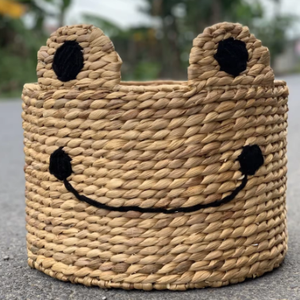 Cesta de algas marinas de mimbre de animales tejida, almacenamiento y organización elegantes, cesta tejida pequeña, cesta de almacenamiento de juguetes para guardería - Product Image 5