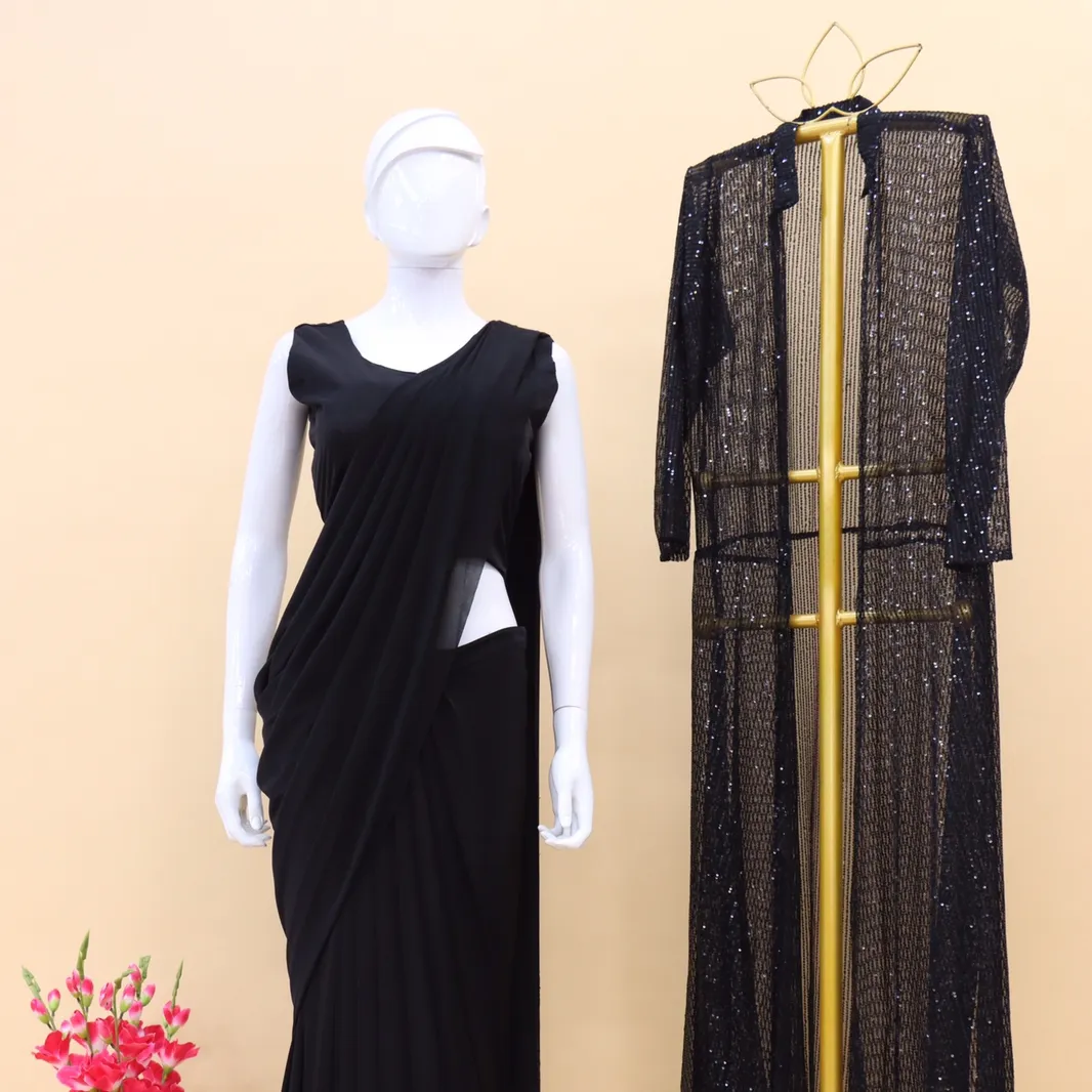 Saree Thiết Kế Đã Sẵn Sàng Sản Xuất Tại Ấn Độ Với Giá Bán Buôn