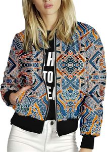 Blouson bomber personnalisé pour l'hiver, entièrement imprimé en sublimation 3D, coupe-vent, respirant, nouveau design, homme, femme, unisexe - Product Image 2