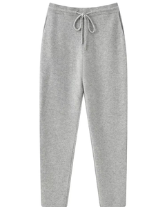 กางเกงขายาวผู้ชายผ้าฝ้ายถักน้ำหนักเบา 100% เอวกลาง ทรงตรง สไตล์ลำลอง แฟชั่น สีพื้น อบอุ่น สำหรับฤดูใบไม้ร่วงและฤดูหนาว ไซส์เล็ก - Product Image 1