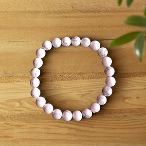 Perles de pierres précieuses en Howlite naturelle mate de 8mm, bracelets de guérison en cristal faits à la main, pierre semi-précieuse, artisanat à vendre, vente en gros - Product Image 4