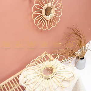 <b>Rattan</b> <b>Mirror</b> for Home Decoration - Eco-Friendly, Boho Chic Design Wall <b>Mirror</b> for Elegant Home Decor - Product Image 4