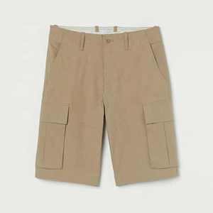 Short cargo de golf chino en sergé de coton avec boutons personnalisés pour hommes - Product Image 3
