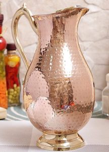 Caliente en venta Premium Home and Hotel 100% Pure Copper Drinkware Jarras para uso doméstico y Hotelero de India - Product Image 4