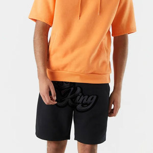 Custom Men's High Street Style Solid Pattern Fleece Cargo Shorts Convenient <b>Boxer</b> Sweat <b>Pants</b> with Printed Logo for Boys - Product Image 1