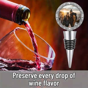 Custom Heart Pendant Wine Stopper Personalized Romantic <strong>Gift</strong> for Weddings Birthdays Anniversaries Valentine's Day Christmas - Product Image 4