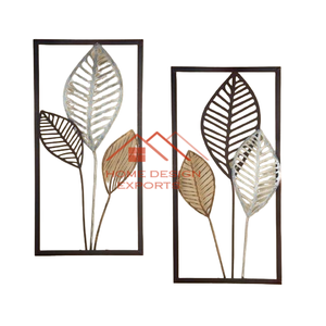 Arte colgante, venta al por mayor, accesorios de decoración de pared, conjunto de escultura de pared, decoración para sala de estar, pared de Metal - Product Image 1