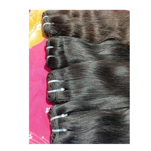 Vente en gros d'extensions de cheveux naturels bruts indiens vierges, faisceaux ondulés, ondulés, lisses, sans couleur chimique, cheveux humains naturels - Product Image 4