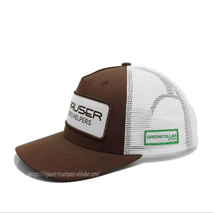 Sombreros de camionero de alta calidad Parche tejido ajustable de 5 paneles personalizados, Gorras deportivas para hombre Gorras de camionero en Vietnam - Product Image 2