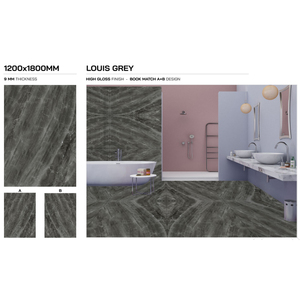 Vente en gros 1200X1800mm Design moderne Porcelaine Émaillée Numérique Carreaux de sol Attrayant Brillant Texture Solide - Product Image 1
