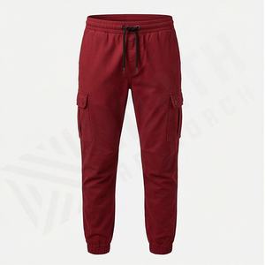 Pantalon cargo pour homme personnalisé, multi-poches, coupe slim, décontracté, design droit, pantalon pour adultes, couleur personnalisée durable - Product Image 1