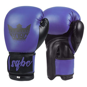 Vente en gros gants de boxe noirs de haute qualité de 12oz gants de boxe professionnels adultes à lacets en cuir gagnant logo personnalisé - Product Image 4