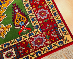 Tapis en laine fine faits à la main font en Inde doux personnalisable 5x8 12x14 tailles pour les hôtels de bureau à domicile motif abstrait de couleur vibrante - Product Image 4