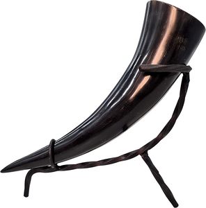 Vente chaude petite corne à boire Viking polie meilleure qualité vraie tasse écologique faite à la main pour bière vin pour Clubs Restaurants - Product Image 5