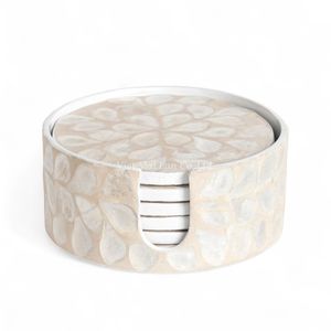 ที่รองแก้วมุกคลาสสิกสำหรับใช้ในชีวิตประจำวันและตกแต่งโต๊ะอาหารอย่างมีระดับ - Product Image 2