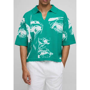 Polo personnalisé grande taille pour hommes 100% coton Chemise en toile à motif uni imprimé personnalisé de qualité supérieure - Product Image 1