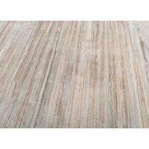 Tapis Aprezo noué à la main en laine et soie de bambou, motif rayé rouge et orange pour usage domestique - Skwb-65 - Product Image 3