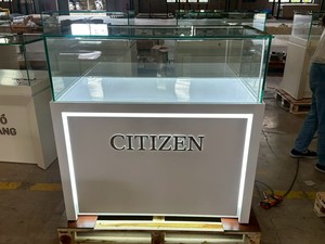 Heavy Duty Metal Jewelry Display <b>Showcase</b> LED Lighting-OEM Accepted Customizable Size Color Waterproof Phone Shop Retail Display - Product Image 3