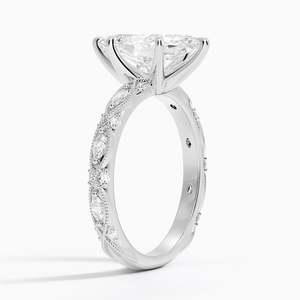 Exquisite 10K Gold Engagement and Wedding <b>Ring</b> Luxury Glamour with Radiant Symmetry Lab Grown Diamond <b>Fine</b> <b>Rings</b> - Product Image 6