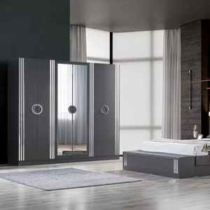 เบอร์ลินชุดห้องนอนสไตล์ยุโรปทันสมัยเตียงคิงควีนไซส์วัสดุไม้สำหรับโรงแรมวิลล่า - Product Image 1