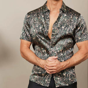 Camisas elegantes de manga corta para hombre con marca personalizada, etiqueta de bordado, Impresión de logotipo y embalaje para eventos o equipos - Product Image 3