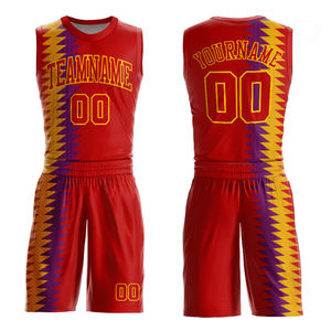 100% polyester meilleure qualité Bsci basket-ball uniforme vêtements de sport nouveau Design prix de gros uniforme de basket-ball - Product Image 1