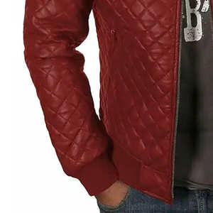 แจ็กเก็ตหนังผู้ชายแบบมีซิปรูดซิปขนาดใหญ่พิเศษเสื้อแจ็กเก็ตหนังผู้ชายแฟชั่นลำลองรุ่นใหม่ - Product Image 3