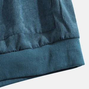 Sweat-shirt à capuche épais surdimensionné en coton pour hommes personnalisé avec logo en polaire à motif solide pour vêtements d'hiver - Product Image 3