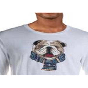 T-shirt Grafica da Uomo Club Room in Jersey 100% Cotone Stile Street Taglia XX-Large Bianco con Logo Solido Tessuto 280-300 Grammi - Product Image 2