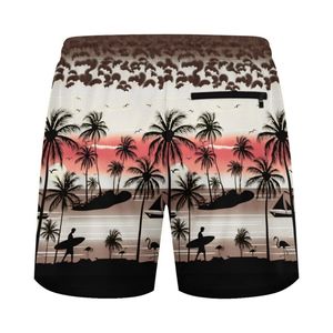 Custom Quick Dry 100% Polyester Sublimated Swim Shorts High Street Style Beachwear Sports Printed Shorts with <b>Back</b> Pocket - Product Image 2