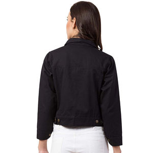 Ventes en gros de vestes en jean en coton pour femmes, manches longues, respirantes, séchage rapide, vêtements d'hiver tendance, service OEM sur mesure - Product Image 2