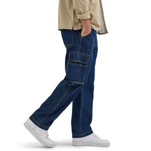 Pantalon de survêtement cargo léger pour homme 100% coton Corduroy Fermeture à cordon Multiples poches Style hip-hop - Product Image 2