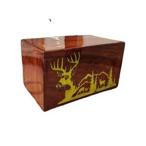 Hardwood Made By Hand Wooden Urn <b>Box</b> <b>Memorial</b> <b>Keepsake</b> for Ashes Urn Grandmother Urn Cremation Funeral <b>Box</b> - Product Image 4