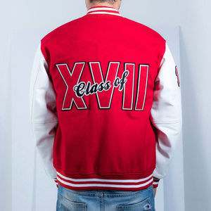 Haute Qualité Smart Élégant Collège Baseball Letterman Varsity Veste Vêtements D'hiver Laine Corps En Cuir Manches 100% Coton Stand - Product Image 6