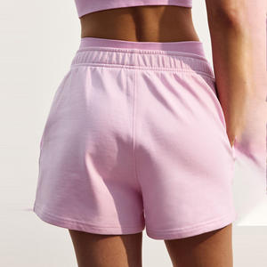 Short de sport en coton personnalisable pour femme avec logo de marque propre imprimé Short Streetwear pour fille - Product Image 4