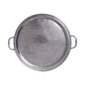 Bandeja Ovalada de Peltre de Diseño Vintage con Asas de Concha Festoneadas, Plato de Servir Grande de Metal para Hotel y Restaurante - Product Image 6