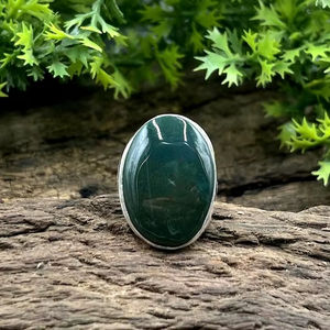 แหวนพลอยโอนิกซ์สีเขียวธรรมชาติ925เงินสเตอร์ลิงออกแบบด้วยมือปรับแต่งเครื่องประดับแหวนพลอยเทียมเวอร์มีลขายส่งจำนวนมาก - Product Image 6